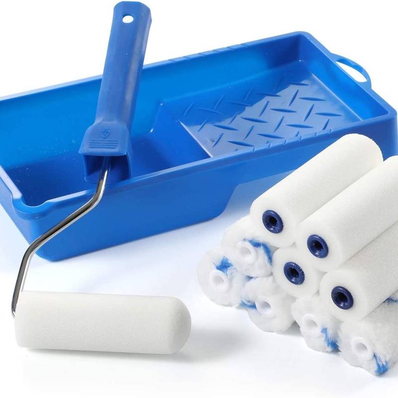 Paint Roller Set Roller Tray Foam Roller Covers Polyester - Temu